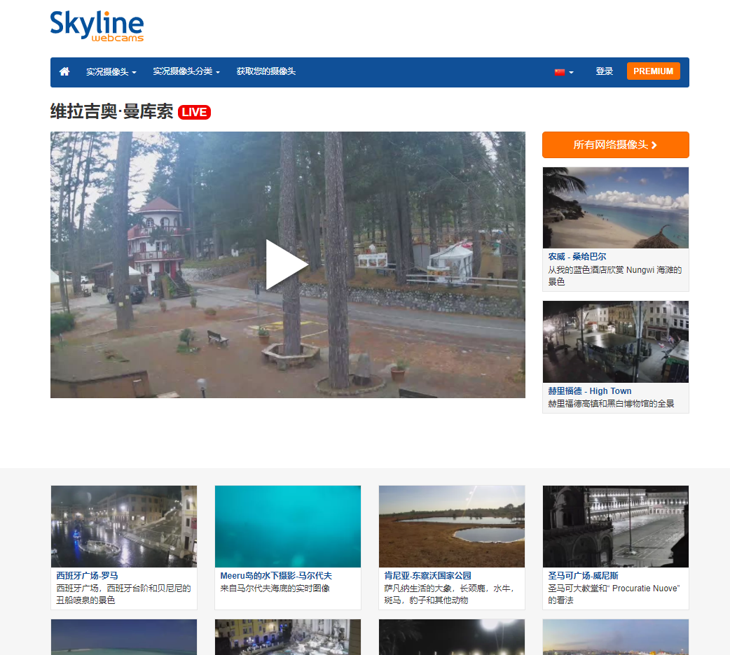 skyline一个全球高清实况摄像头网站  第1张