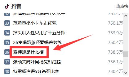 网络用语泰裤辣是什么意思什么梗？  第1张